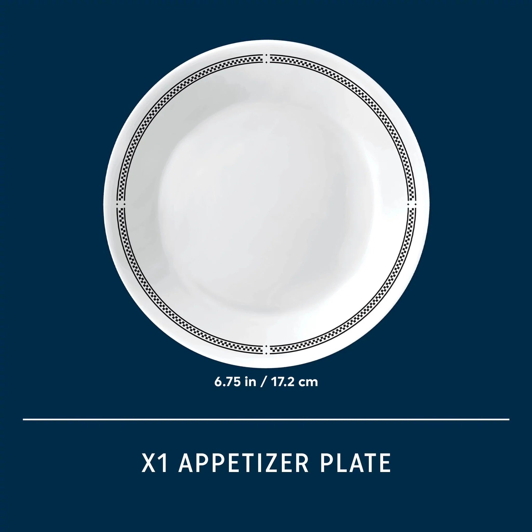 Corelle Lightweight Plates Brasserie 6.75 Appetizer Plate - Image 3