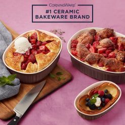 Alternative view of CorningWare  French Colors 6-piece Bakeware Set, Cabernet