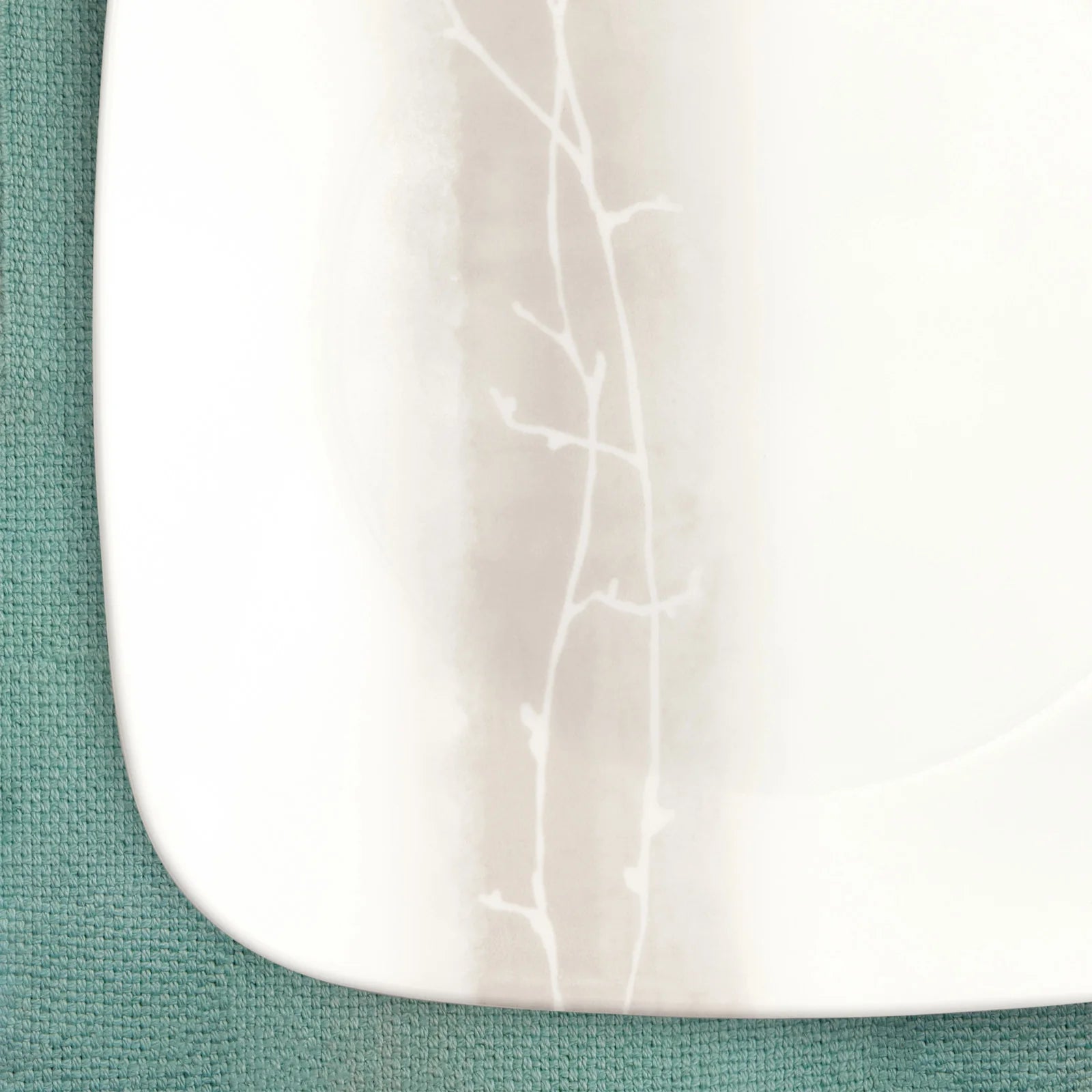 Corelle Lightweight Plates Square Wandering Grove 9 Salad Plate - Image 3