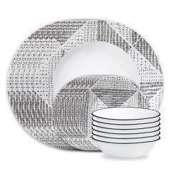 Corelle Lightweight Plates Odisha 18-piece Dinnerware Set, Service for 6