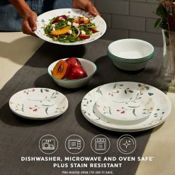 Alternative view of Corelle Lightweight Plates Wildflower Scatter 32-piece Dinnerware Set, Service for 8