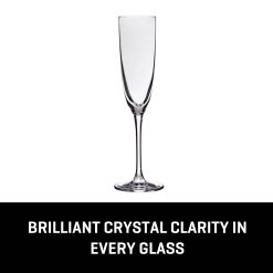 Alternative view of Lucaris Tokyo Temptation Champagne Glasses (4-Pieces), 5-ounce, Dishwasher Safe, Lead-free Crystalline
