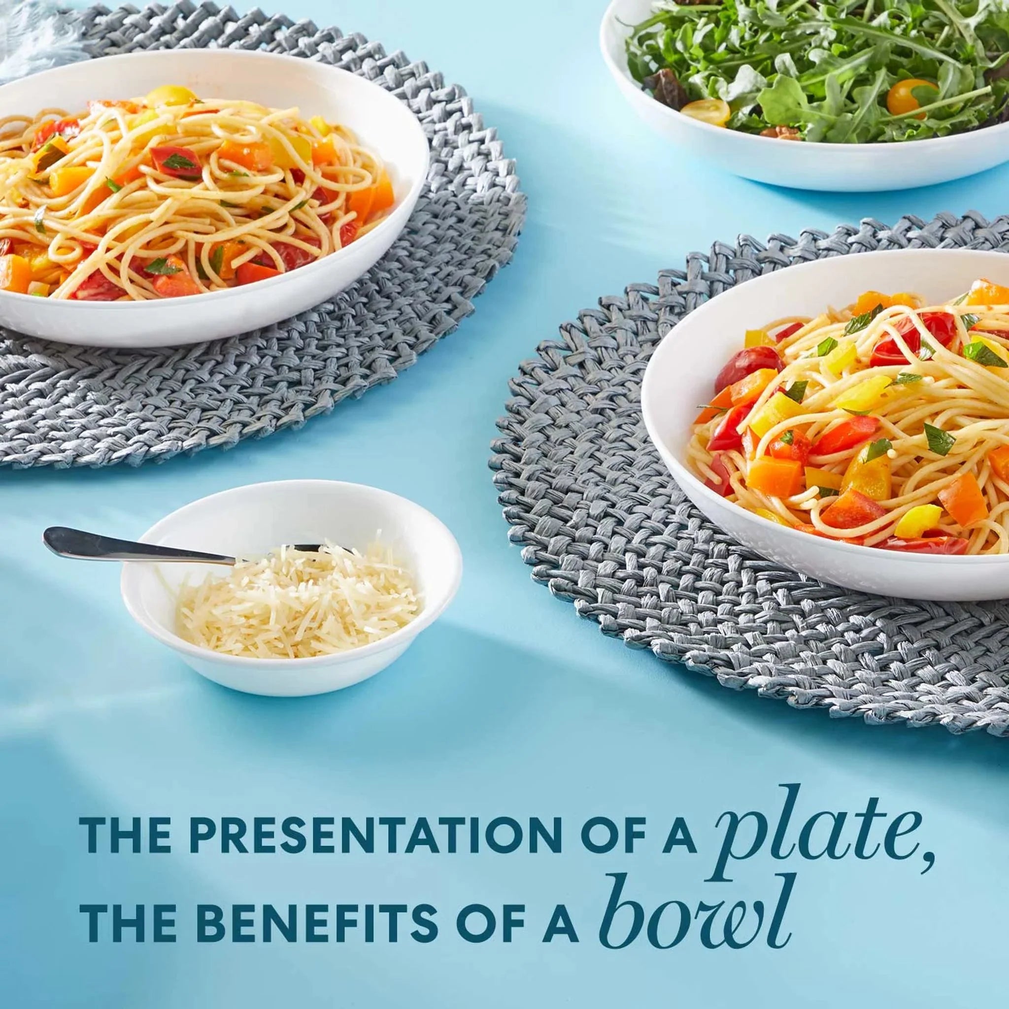 Corelle Lightweight Plates Winter Frost White 30-ounce Versa Meal Bowl - Image 3