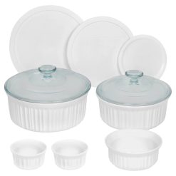 CorningWare  French White  10-piece Round Bakeware Set