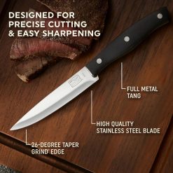 Alternative view of Corelle Lightweight Plates Chicago Dinnerware Ellsworth 4-piece Steak Knife Set