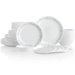 Corelle Lightweight Plates Country Cottage 66-piece Dinnerware Set, Service for 12