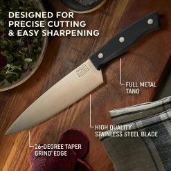 Alternative view of Corelle Lightweight Plates Chicago Dinnerware Ellsworth 3-piece Knife Set
