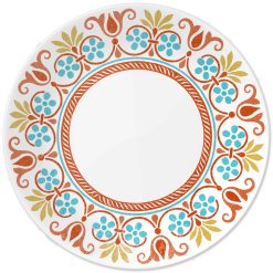 Corelle Lightweight Plates Global Collection Terracotta Dreams 10.25   Dinner Plates, 4-pack