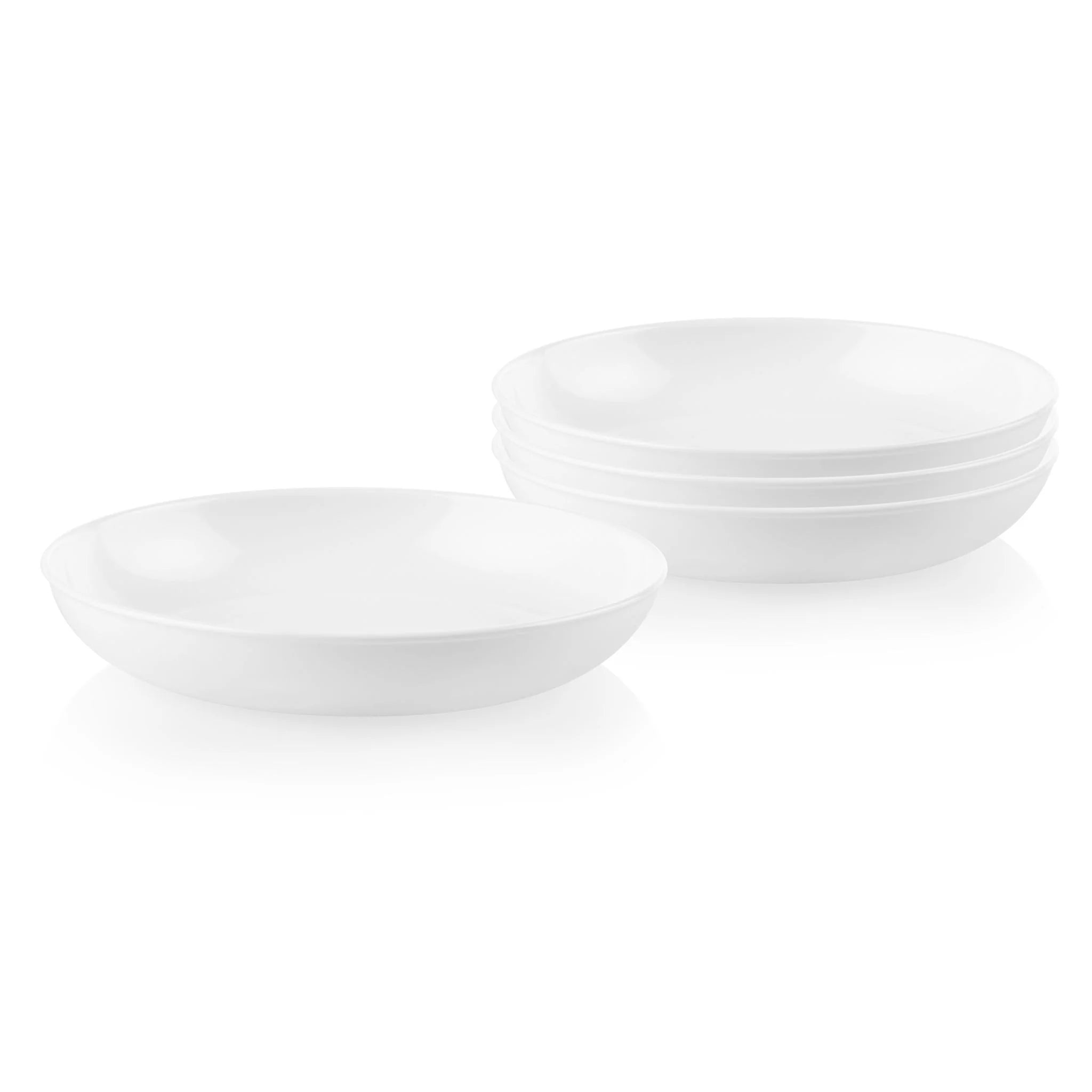 Corelle Lightweight Plates Winter Frost White 30-ounce Versa Meal Bowls, 4-pack