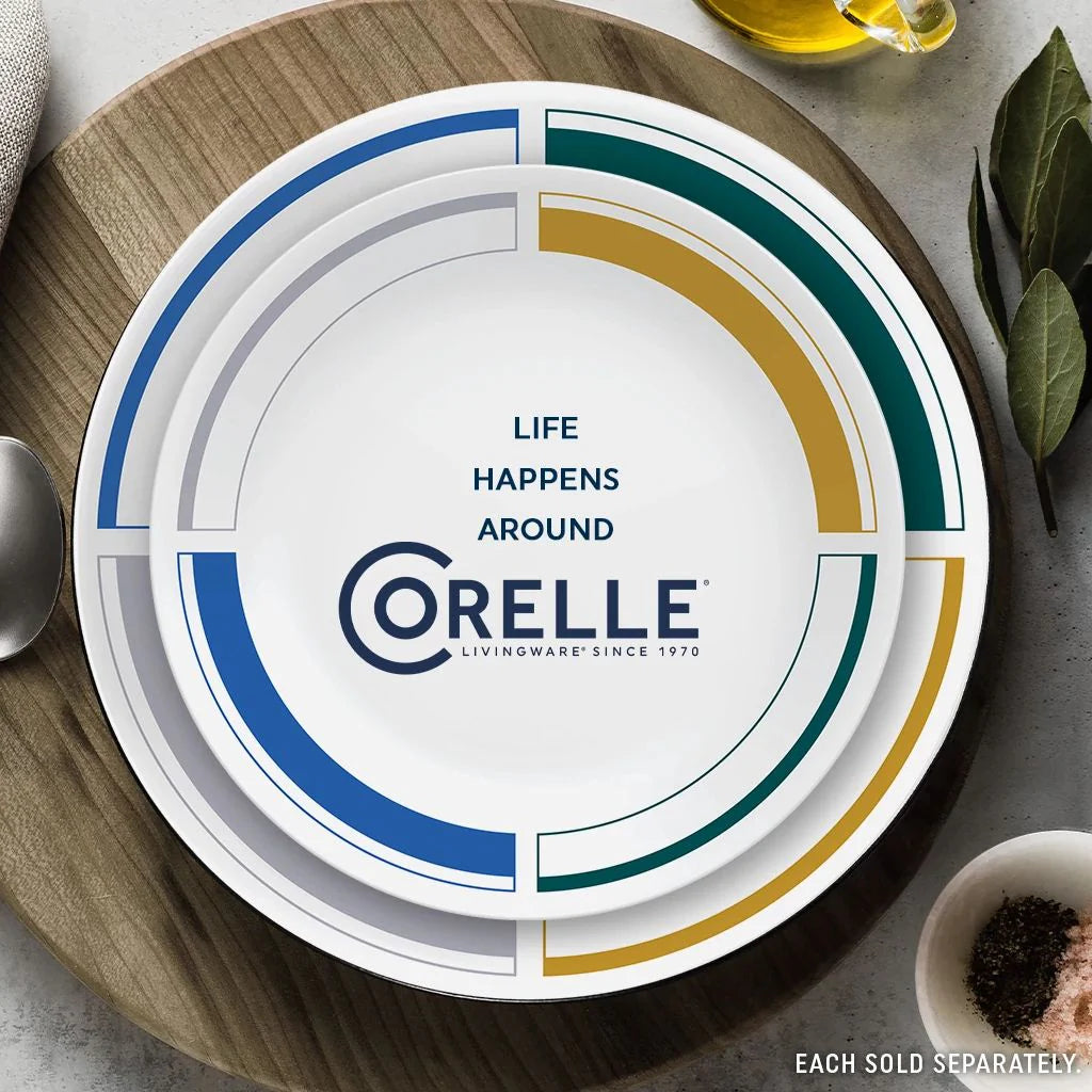Corelle Lightweight Plates Color Block 8.5 Salad Plate - Image 3