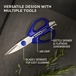 Alternative view of Corelle Lightweight Plates Chicago Cutlery 2-piece Kitchen Shears in Blueberry and Blue Frost