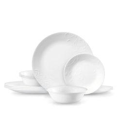 Corelle Lightweight Plates Madeline 12-piece Dinnerware Set, Service for 4