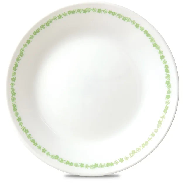 Corelle Lightweight Plates Spring Blossom Green 6.75 Appetizer Plate