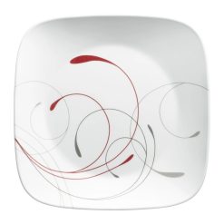 Corelle Lightweight Plates Square Splendor 10.5 Dinner Plates, 6-pack