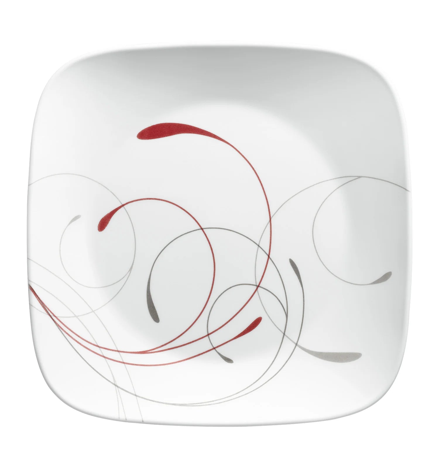 Corelle Lightweight Plates Square Splendor 10.5 Dinner Plates, 6-pack