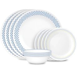 Corelle Lightweight Plates Amelia 12-piece Dinnerware Set, Service for 4