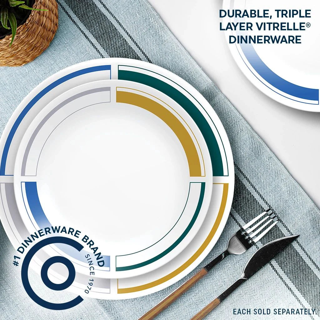 Corelle Lightweight Plates Color Block 8.5 Salad Plate - Image 6
