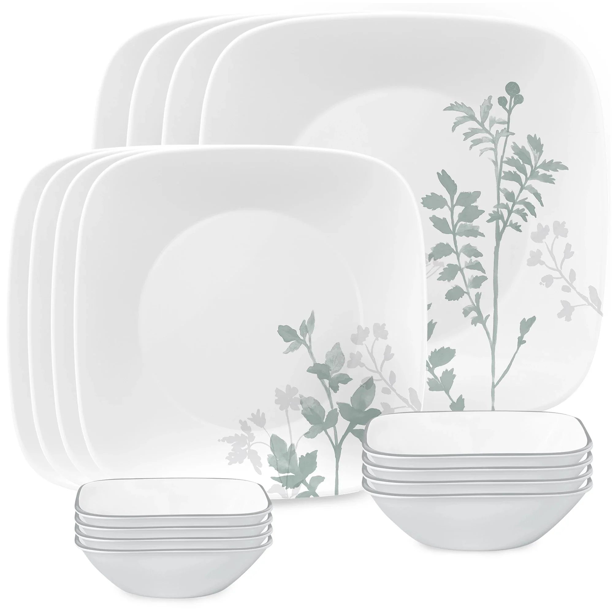 Corelle Lightweight Plates Amalie 16-piece Dinnerware Set, Service for 4