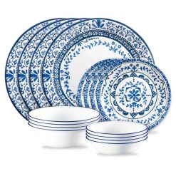 Corelle Lightweight Plates Portofino 16-piece Dinnerware Set, Service for 4