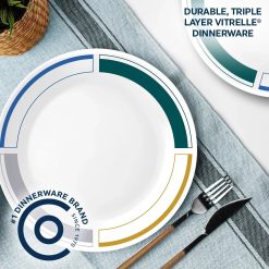 Alternative view of Corelle Lightweight Plates Color Block 10.25 Dinner Plate