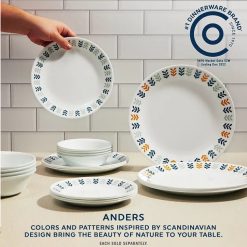 Alternative view of Corelle Lightweight Plates Anders 6.75 Appetizer Plate