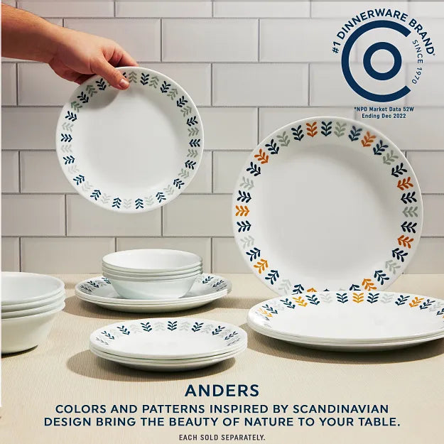 Corelle Lightweight Plates Anders 6.75 Appetizer Plate - Image 2