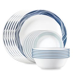 Corelle Lightweight Plates Acadia 18-piece Dinnerware Set, Service for 6