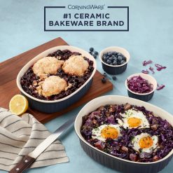 Alternative view of CorningWare  French Colors 10-piece Oval Bakeware Set, Navy