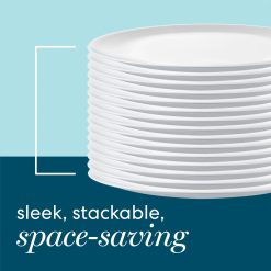 Alternative view of Corelle Lightweight Plates Winter Frost White 6-ounce Mini Dip Bowl