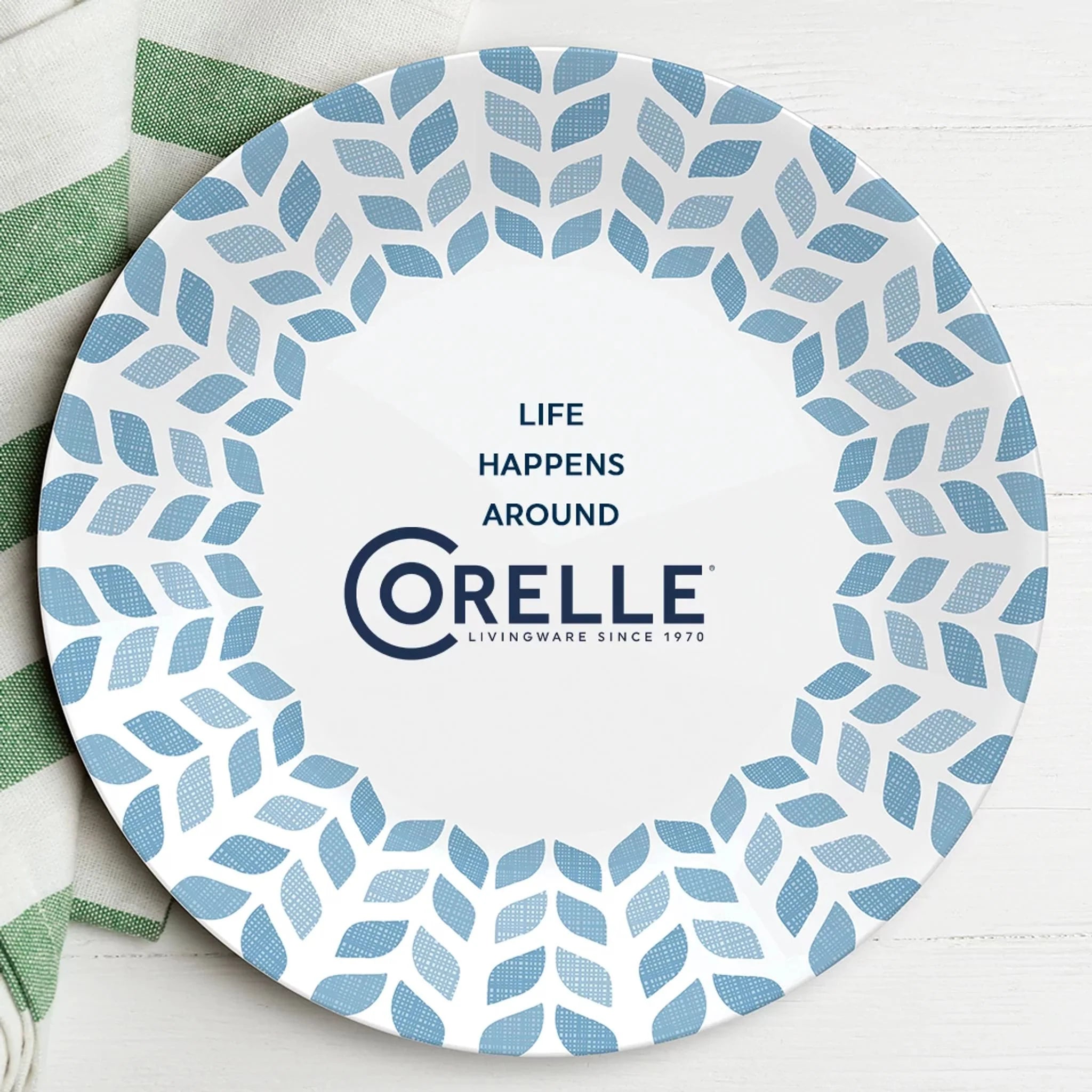 Corelle Lightweight Plates Global Collection Northern Pines 10.25 Dinner Plates, 6-pack - Image 7