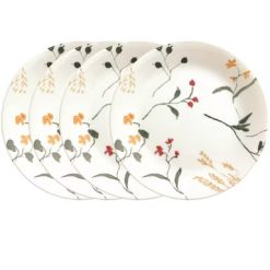 Corelle Lightweight Plates Wildflower Scatter 8.5 Salad Plate- 4 Pack