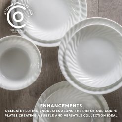 Alternative view of Corelle Lightweight Plates Enhancements 10.25 Glass Dinner Plate