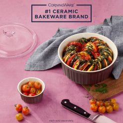 Alternative view of CorningWare  French Colors 1.5-quart Round Baking Dish, Cabernet