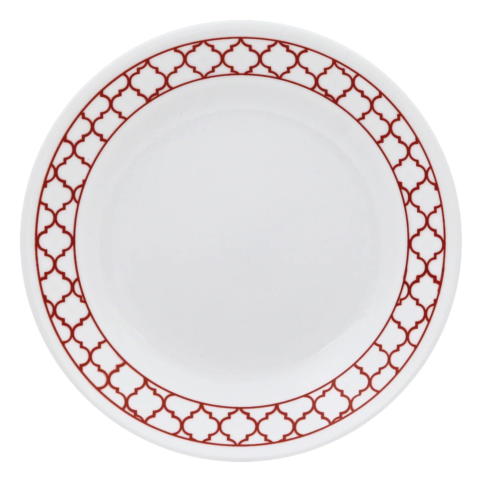 Corelle Lightweight Plates Crimson Trellis 6.75 Appetizer Plate