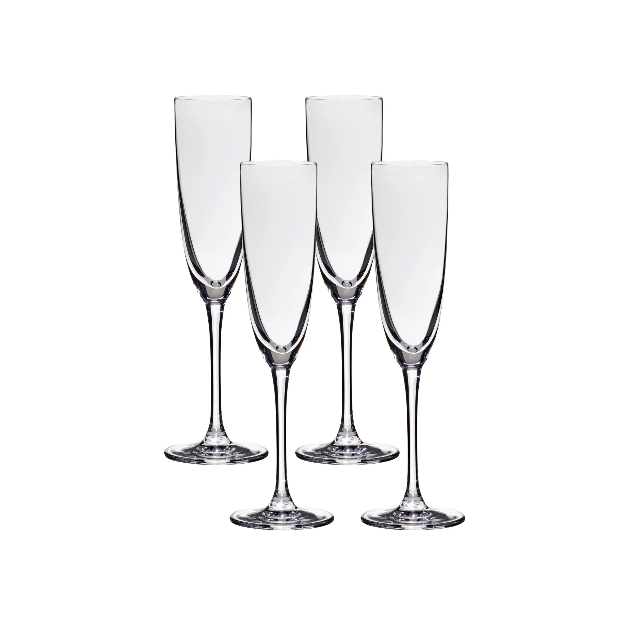 Lucaris Tokyo Temptation Champagne Glasses (4-Pieces), 5-ounce, Dishwasher Safe, Lead-free Crystalline