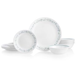 Corelle Lightweight Plates Country Cottage 18-piece Dinnerware Set, Service for 6