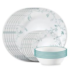 Corelle Lightweight Plates Chambord 18-piece Dinnerware Set, Service for 6