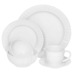 CorningWare  French White  6-piece Dinnerware Set , Service for 1