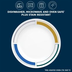Alternative view of Corelle Lightweight Plates Color Block 8.5 Salad Plate