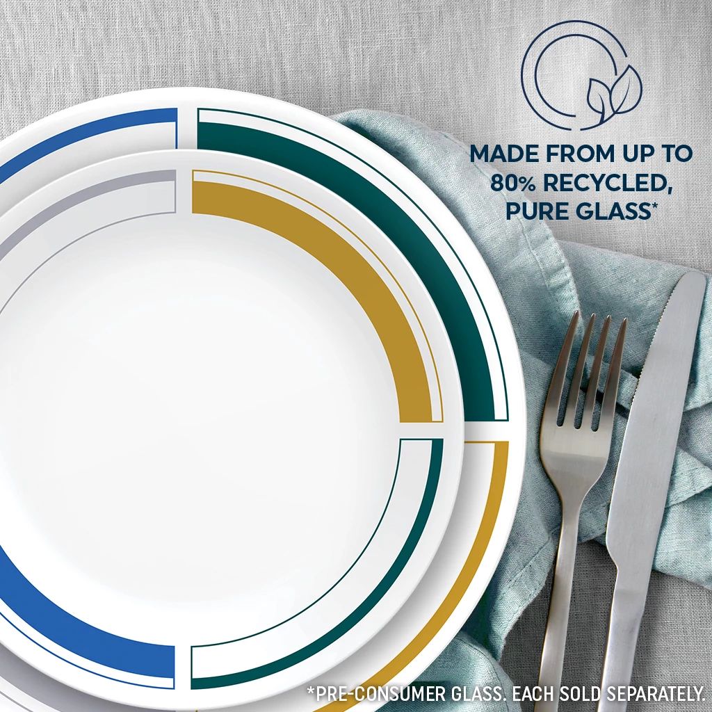 Corelle Lightweight Plates Color Block 8.5 Salad Plate - Image 4