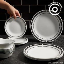 Alternative view of Corelle Lightweight Plates Brasserie 10.25 Dinner Plate
