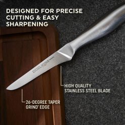 Alternative view of Corelle Lightweight Plates Chicago Dinnerware Insignia Steel  3-piece Knife Set