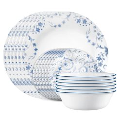 Corelle Lightweight Plates Darlington 18-piece Dinnerware Set, Service for 6