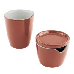CorningWare  Red Clay Cream and Sugar Set