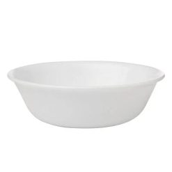 Corelle Lightweight Plates Winter Frost White 10-ounce Dip & Condiment Bowl