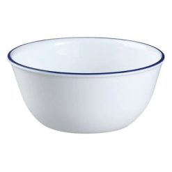 Corelle Lightweight Plates Classic Caf   Blue 28-ounce Large Soup Bowl