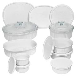CorningWare  French White  18-piece Round & Oval Set