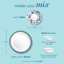 Alternative view of Corelle Lightweight Plates Veranda 16-piece Dinnerware Set, Service for 4