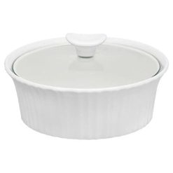 CorningWare  French White  1.5-quart Round Casserole Dish with Lid