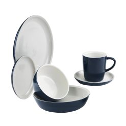 CorningWare  6-piece Midnight Blue Dinnerware Set , Service for 1